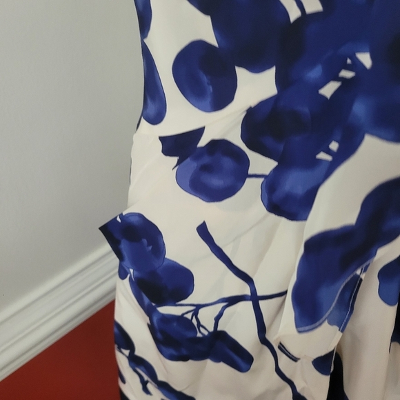 Anthropologie Yoana Barashi All Silk Floral Print Dress Size 4 - Picture 4 of 8